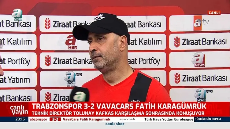 Fatih Karagümrük Teknik Direktörü Tolunay Kafkas'tan hakemlere sert eleştiri! "Hakemler maçı iyi yönetmiyor"