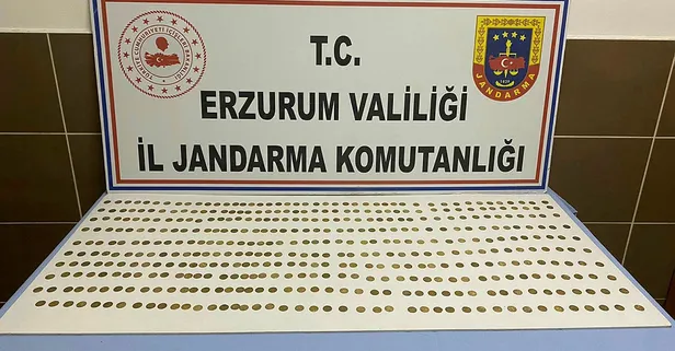 Erzurum’da 439 adet sikke ele geçirildi