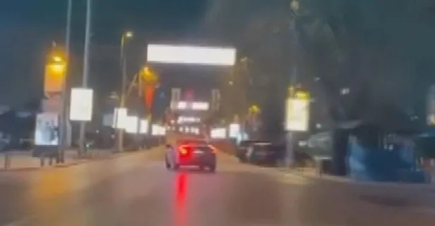 Trafik magandası Bağdat Caddesi’ni piste çevirdi!
