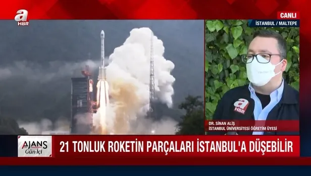 21 tonluk Çin roketi parçaları Türkiye'ye düşebilir? Uzman isim A Haber canlı yayınında tarih verdi
