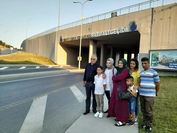 Şehit oğlunun isminin alt geçide verildiğini görünce gözyaşlarına hakim olamadı-1