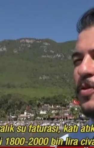 Turizm beldesinde fahiş fatura tepkisi: 14 liralık su kullandı fatura 2 bin 153 lira geldi