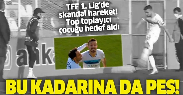 SON DAKİKA: TFF 1. Lig maçında Anıl Karaer'den top toplayıcı çocuğa skandal hareket