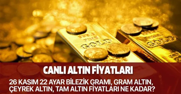 Altın fiyatları hareketli! 26 Kasım 22 ayar bilezik, gram, çeyrek tam altın fiyatı ne kadar? Canlı rakamlar