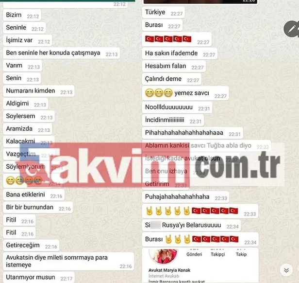 SON DAKİKA: Belarus asıllı avukat Maryia Konak'ı taciz eden hadsizden skandal tehdit: Arkamda başsavcı var-9
