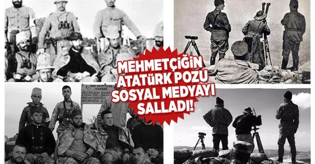 Zeytin Dalı Harekatı’ndaki Mehmetçiklerin Atatürk pozu
