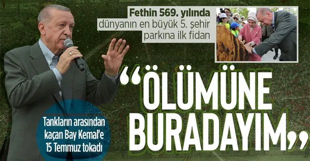 İstanbul'un Fethi'nin coşkusu Atatürk Havalimanı Millet Bahçesi'nde! Başkan Erdoğan'dan tarihi mesajlar: Son nefesimize kadar buradayız