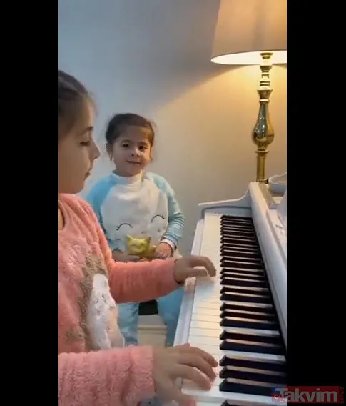 Sosyal medya bu videoyu konuşuyor! Aysima ve Ayşe Mina kardeşlerin 'Nazende Sevgilim' performansı milyonlarca kez izlendi - 1