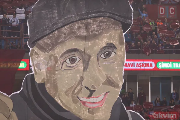 Trabzonspor - Beşiktaş derbisinde muhteşem koreografi! Büyük beğeni topladı... - 10