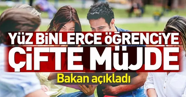 Bakandan yüz binlerce öğrenciye çifte müjde