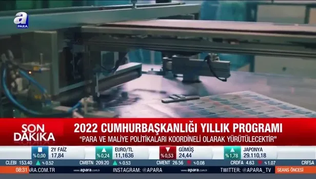 2022 Yılı Cumhurbaşkanlığı Yıllık Programı Resmi Gazete'de yayımlandı! Satış fiyatına yansımayacak
