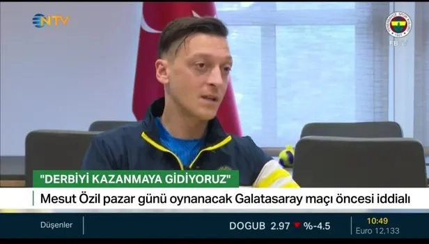 Galatasaray - Fenerbahçe derbisi öncesi Mesut Özil FB TV'ye konuştu: Derbiyi kazanmaya gidiyoruz