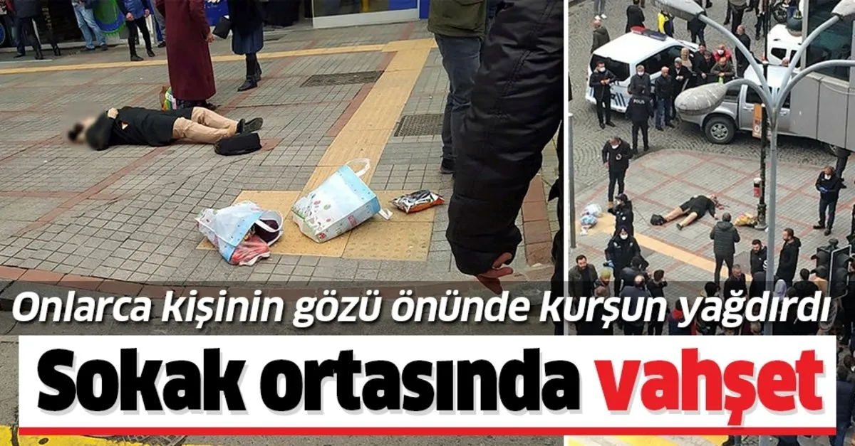 rize de sokak ortasinda vahset