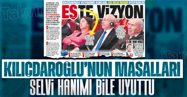 'Eş'te vizyon! CHP'nin 'İkinci Yüzyıl Vizyonu' programında Kılıçdaroğlu'nun eşi Selvi Hanım uyuyakaldı