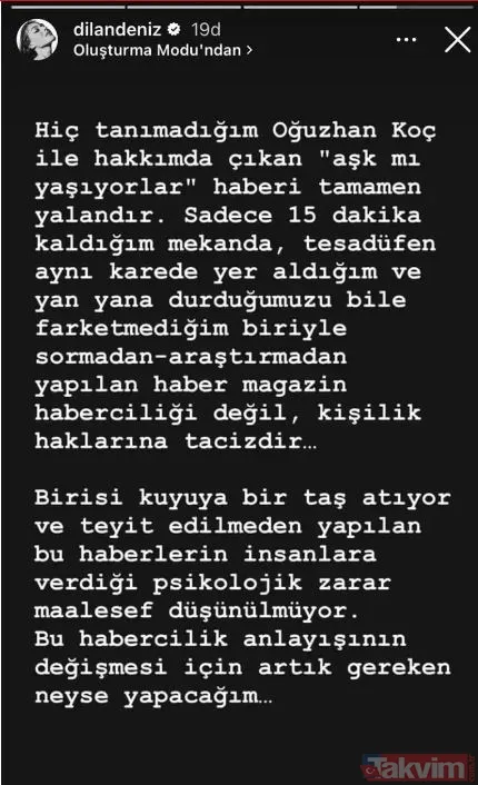Dilan Çiçek Deniz'den aşk iddialarına jet yanıt! “Taciz” deyip açıkladı! Gözler Demet Özdemir’in eski eşi Oğuzhan Koç’ta... - 6