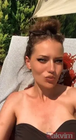 Burak Özçivit’in eşi Fahriye Evcen bikinili video paylaştı! İşte Fahriye Evcen’in Instagram’ı sallayan paylaşımı