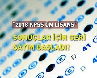 KPSS ön lisans sonuçları için geri sayım