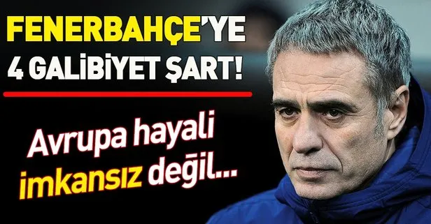 Fenerbahçe’ye 4 galibiyet şart!