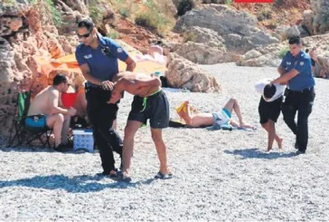 Plaj eşkıyaları: Balta ve neşterle polise direndiler
