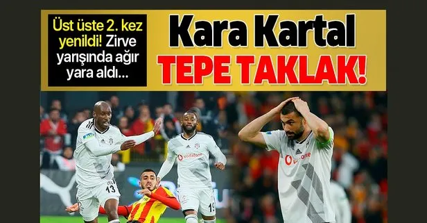 Beşiktaş arka arkaya 2. kez yenildi... Zirve yarışında ağır yara aldı!