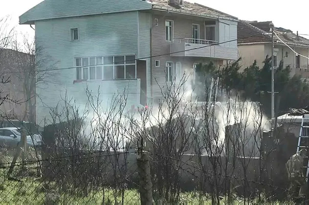 Büyükçekmece'de panik yaratan yangın