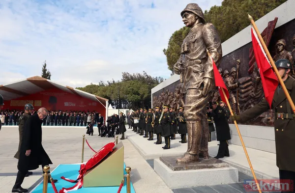 Şehitlere vefa... Başkan Erdoğan, Çanakkale'de şehitliklere karanfil bıraktı - 15