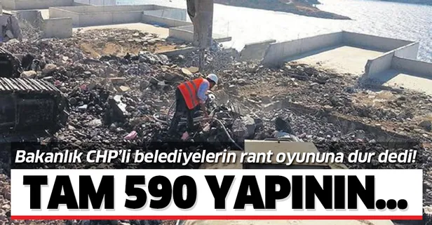 Bakanlık CHP'li belediyelerin rant oyununa dur dedi!