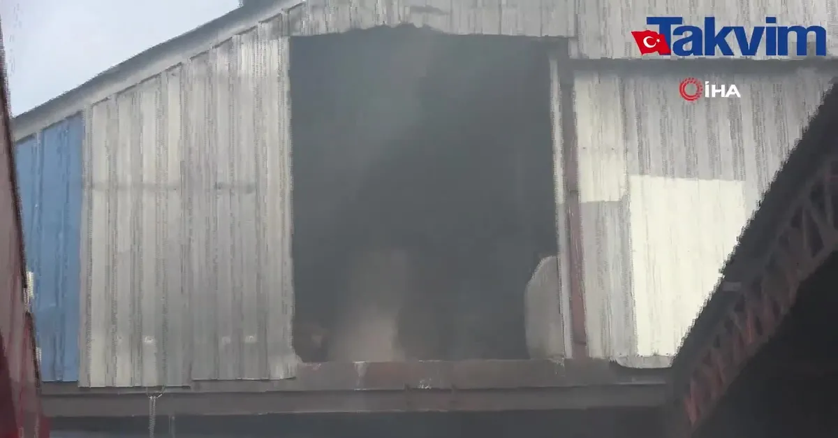 Hatay’da fabrika yangını