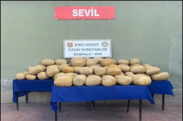 Son dakika: MSB açıkladı: Van sınırında 364 kilo toz esrar ele geçirildi