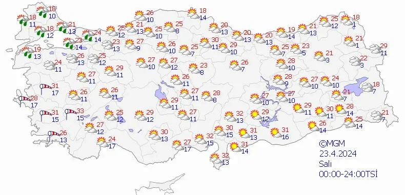 Meteoroloji ve Bakanlık saat vererek uyardı! Sıcaklıklar mevsim normallerinin 15 derece üstüne çıkacak! Toz yağacak | HAVA DURUMU-11