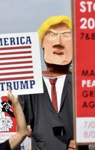 Brüksel'de Trump Protestosu