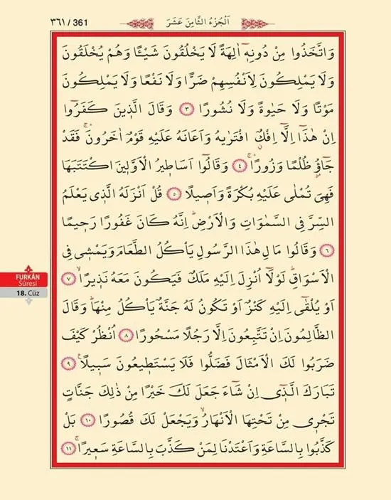 Furkan Suresi - Furkan Suresi 74. Ayet - Furkân Suresi Anlamı, Tefsiri, Türkçe ve Arapça Okunuşu - Furkân Suresi Dinle Oku-4