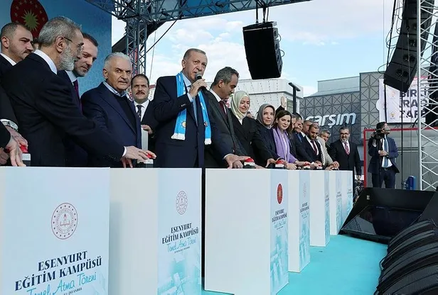 Başkan Erdoğan'dan Türkiye'nin en büyük eğitim kampüsünün temel atma töreninde önemli açıklamalar-14