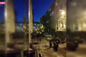 İstanbul'da depremin ardından sokağa çıktı
