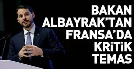 Berat Albayrak'tan Fransa'da kritik temas