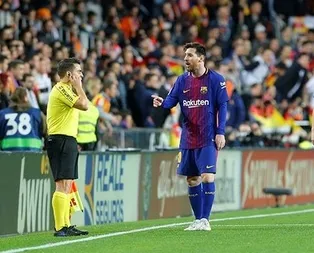 Barcelona maçında hakem skandalı!