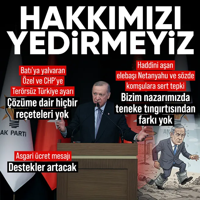 Başkan Erdoğandan hadsiz Netanyahuya sert tepki: Teneke tıngırtısından başka farkı yok