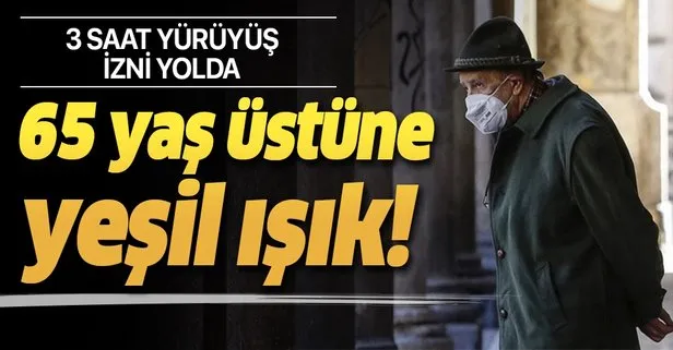 65 yaş üstüne hafta sonu sokağa çıkma izni yolda! Maske ve mesafe kuralına uyup yürüyüş yapabilecek