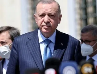Başkan Erdoğan  Cuma namazını orada kıldı