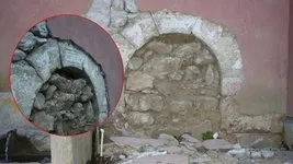Depremin sarstığı Tokat’ta dökülen sıvalar tarihi ortaya çıkardı! Osmanlı Dönemi detayı...