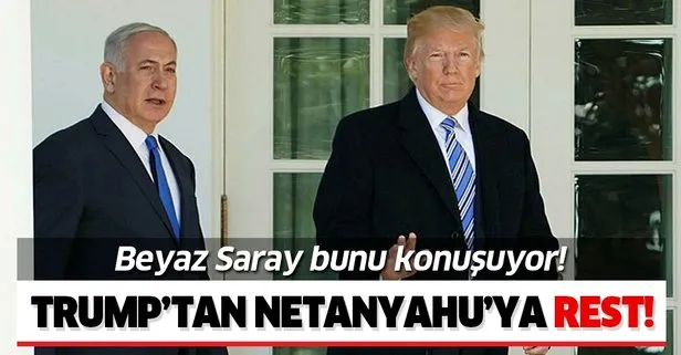 Trump’tan Netanyahu’ya rest! Önemliyse kendisi ödesin