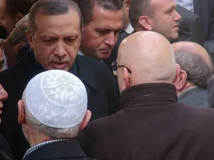 Başbakan Erdoğan cenaze töreninde