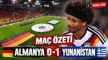 Yunanistan, Almanya'yı deplasmanda 1-0 mağlup etti | Maç özeti