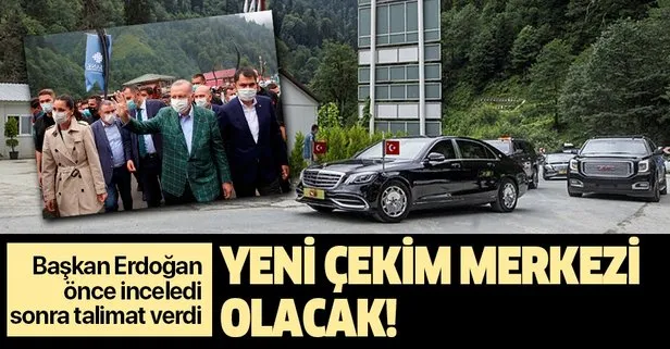 Başkan Erdoğan Ayder Yaylası’nda incelemelerde bulundu