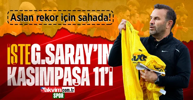 Cimbom rekor için sahada! İşte Galatasaray'ın Kasımpaşa maçı 11'i