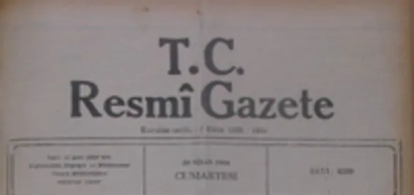 T.C. Resmî Gazete çıkmaya başladı.