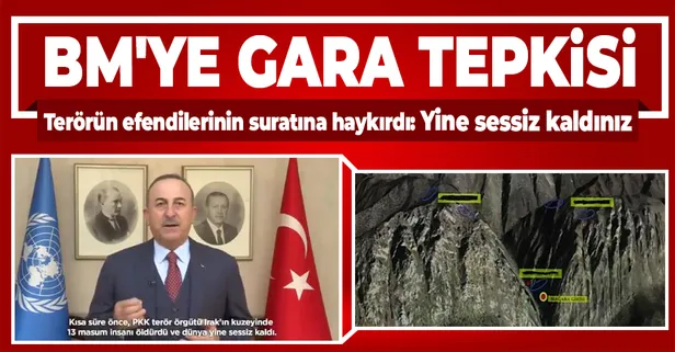 Dışişleri Bakanı Mevlüt Çavuşoğlu BM Oturumu'nda konuştu: PKK'nın 13 masum insanı öldürmesine dünya yine sessiz kaldı