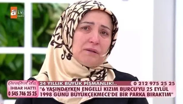 Esra Erol'da 24 yıllık büyük pişmanlık! "Kızımı 25 Eylül 1998 günü parka bıraktım"