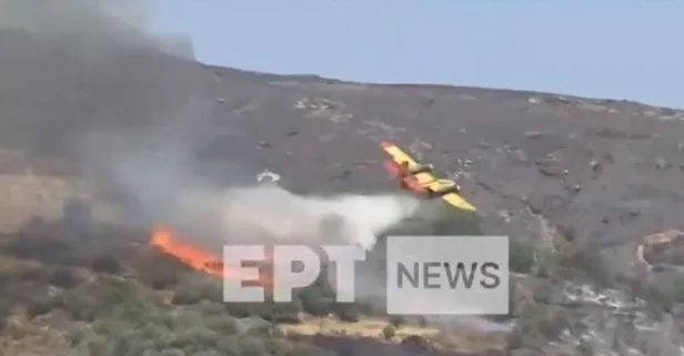 Son dakika: Yunanistan’da orman yangınlarına müdahale eden uçak düştü! İki pilot hayatını kaybetti