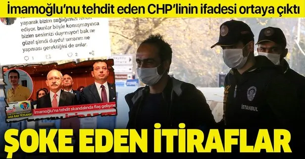 Ekrem İmamoğlu’nu tehdit eden CHP’li Tuna Görgünoğlu’ndan şoke eden itiraflar